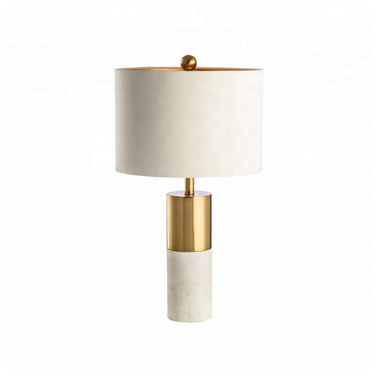 Lámpara ZUPER mármol blanco y latón