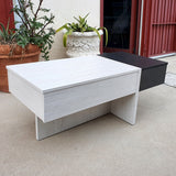 Mesa de centro elevable y cajón 110 x 50 cm.