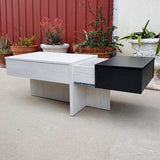 Mesa de centro elevable y cajón 110 x 50 cm.