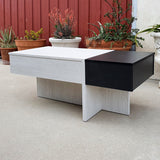 Mesa de centro elevable y cajón 110 x 50 cm.