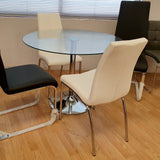 Mesa Tul 100 cm. transparente