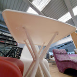 Mesa cuadrada exterior blanca 70 x 70 cm