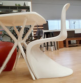 Mesa cuadrada exterior blanca 70 x 70 cm