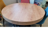 Mesa redonda extensible MELAMINA 120-160-200 cm.