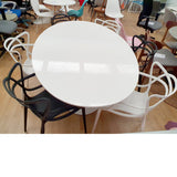 Mesa Tul ovalada high quality lacada 180 x 108 cm.