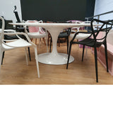 Mesa Tul ovalada high quality lacada 180 x 108 cm.