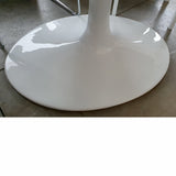 Mesa Tul ovalada high quality lacada 180 x 108 cm.