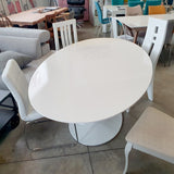 Mesa Tul ovalada high quality lacada 180 x 108 cm.