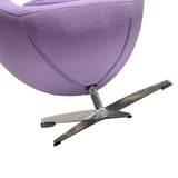 Silla Egg tejido lila - Arne Jacobsen