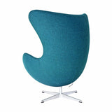 Silla Egg tejido turquesa - Arne Jacobsen