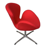 Silla Swan tejido rojo - Arne Jacobsen
