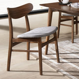 Mesa de comedor extensible chapa de nogal 150-200 x 90 cm.