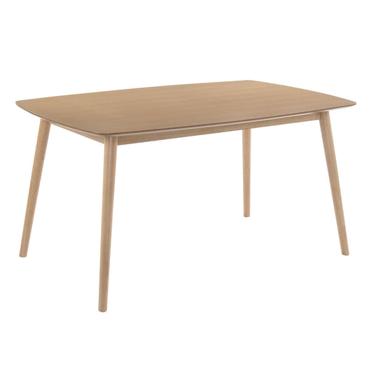 Mesa de comedor rectangular chapa de roble 150 x 90 cm.