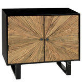 Aparador madera reciclada 2 puertas 80 x 40 x 80 cm.