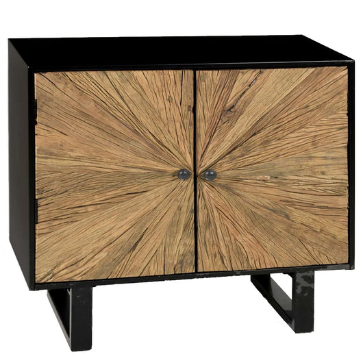 Aparador madera reciclada 2 puertas 80 x 40 x 80 cm.