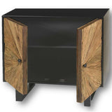 Aparador madera reciclada 2 puertas 80 x 40 x 80 cm.