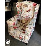 Butaca o sillón orejero mariposas / balancín mecedora