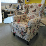 Butaca o sillón orejero mariposas / balancín mecedora