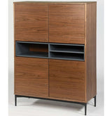 Aparador Buffet tipo Treku de chapa de nogal 100 x 40 cm.