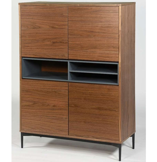 Aparador Buffet tipo Treku de chapa de nogal 100 x 40 cm.