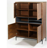 Aparador Buffet tipo Treku de chapa de nogal 100 x 40 cm.