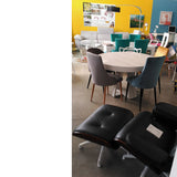 Mesa redonda extensible MELAMINA 120-160-200 cm.