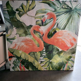 Cuadro de flamencos 100 x 100 cm.