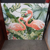 Cuadro de flamencos 100 x 100 cm.
