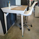 Silla de oficina blanca