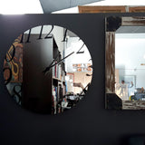 Espejo reloj de pared redondo 90 cm. EXPOSICIÓN