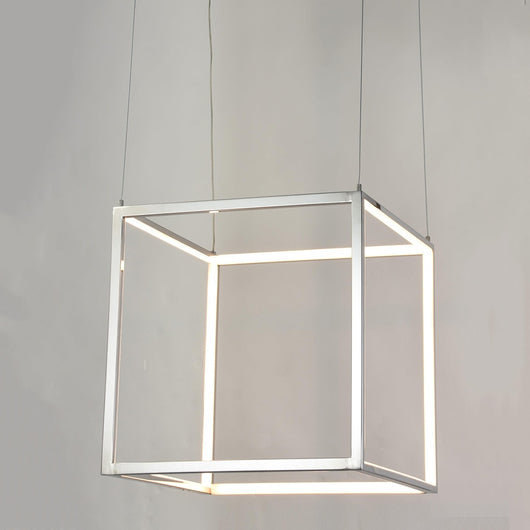 Lámpara de techo de acero con LED regulable, ortoedro cúbico