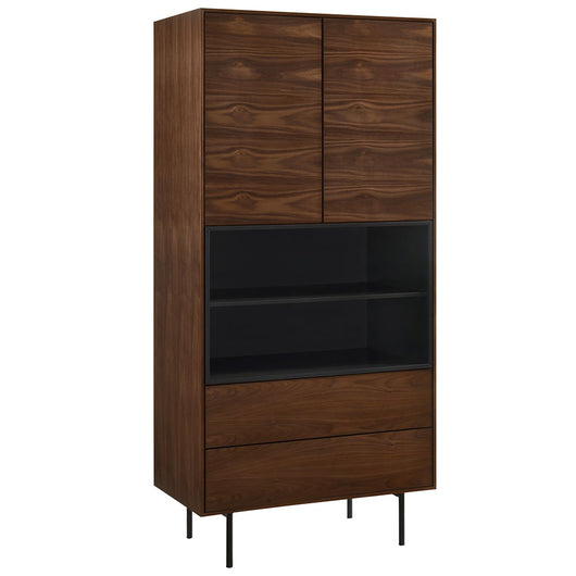 Aparador Buffet tipo Treku de chapa de nogal 80 x 44,5 cm.