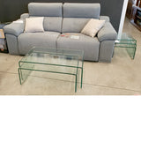 Cristal curvado - set 3 mesas nido