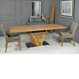 Mesa de comedor "V" extensible 160-220x90cm