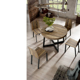 Mesa redonda extensible 110-160 cm.