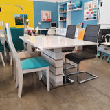 Mesa extensible lacada 160-220x90cm