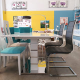 Mesa extensible lacada 160-220x90cm