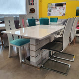 Mesa extensible lacada 160-220x90cm