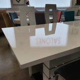 Mesa extensible lacada 160-220x90cm