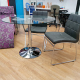 Mesa Tul 100 cm. transparente