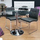 Mesa Tul 100 cm. transparente