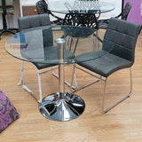 Mesa Tul 100 cm. transparente