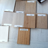 Mesa redonda extensible CHAPA DE ROBLE 100-160 cm.