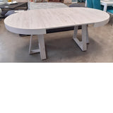 Mesa redonda extensible MELAMINA 120-160-200 cm.