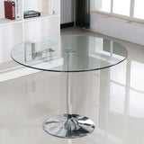 Mesa Tul 100 cm. transparente