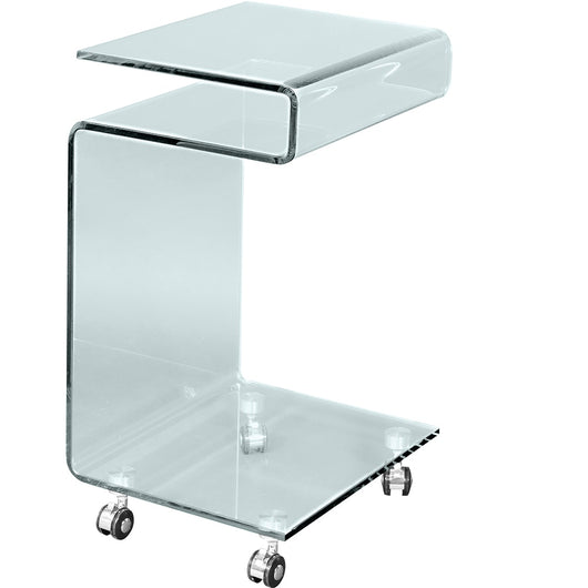 Cristal curvado - mesa auxiliar