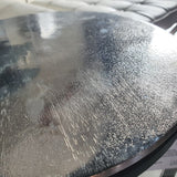 Mesa auxiliar metálica con asa niquel y negro