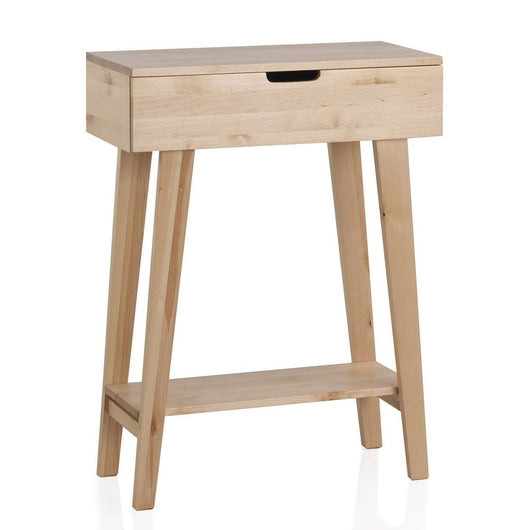 Recibidor de madera con cajón estilo nórdico