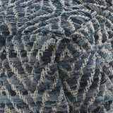 Puf cubo rombos azules y blancos