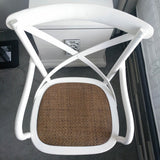 Sillón Thonet blanco colonial con brazos